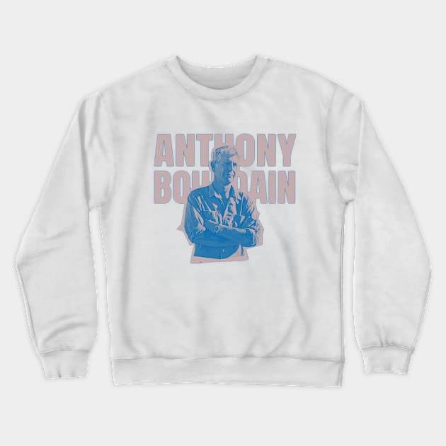 Anthony Bourdain Vintage Retro Style Crewneck Sweatshirt by elmejikono